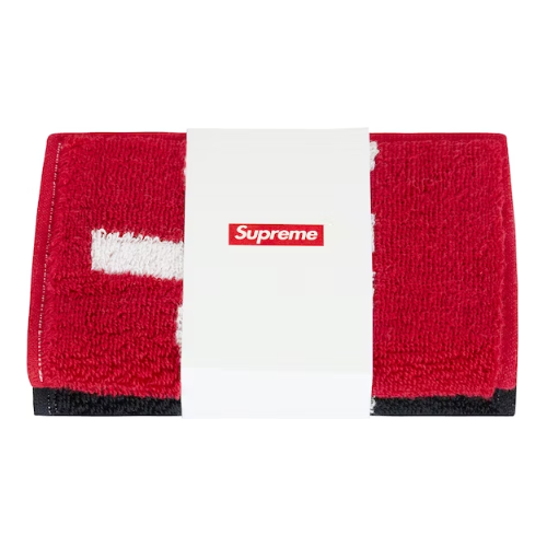 Supreme Imabari Pocket Folding Towels Black/Red