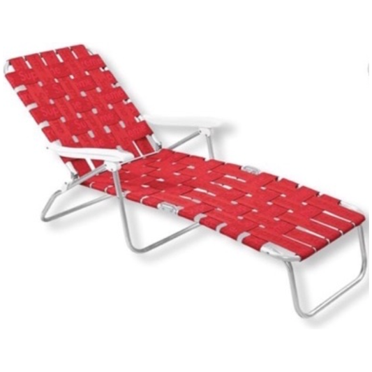 Supreme Long Chairs Unreleased Red