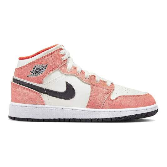 Jordan 1 Mid SE Orange Suede (GS)