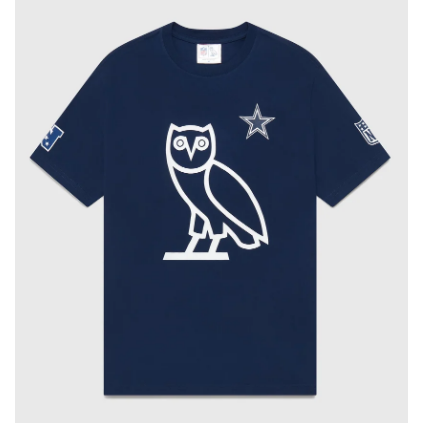 OVO x NFL Dallas Cowboys OG Owl T-Shirt Navy