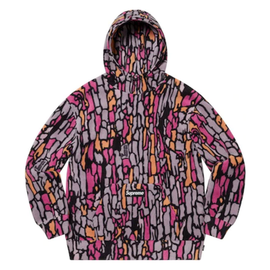 Supreme Polartec Hooded Sweatshirt (FW20) Purple Treebark Camo