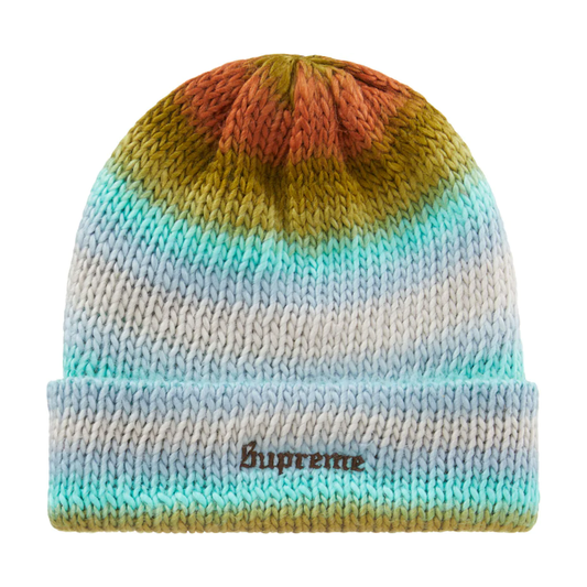 Supreme Ombré Stripe Beanie Olive