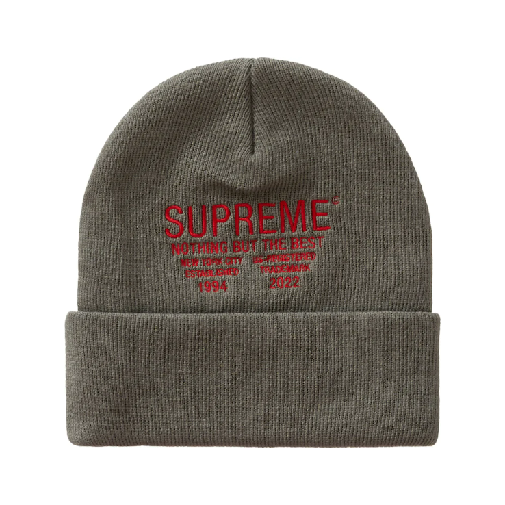 Supreme Nothing But Beanie Grey