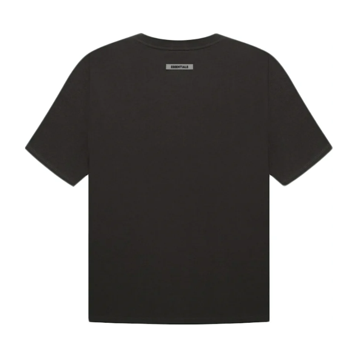 Fear of God Essentials Boxy T-Shirt Applique Logo Weathered Black/Washed Black