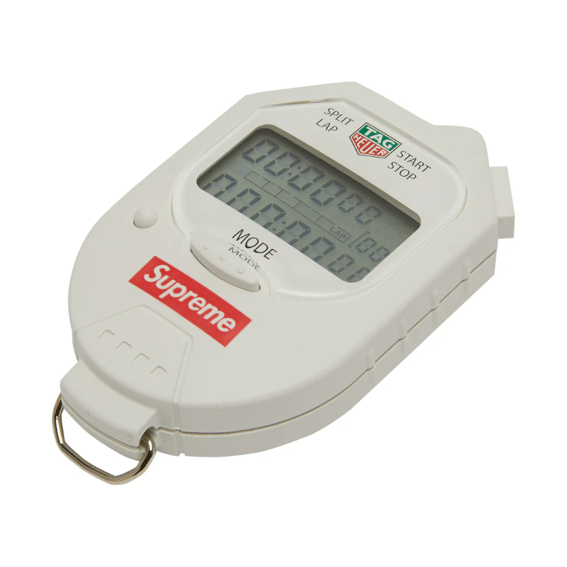 Supreme Tag Heuer Pocket Pro Stopwatch White