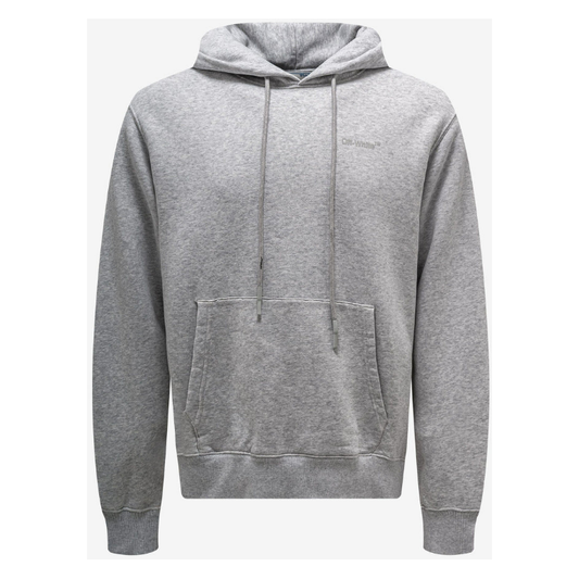 Off-White Diag Regular Hoddie Melange Grey
