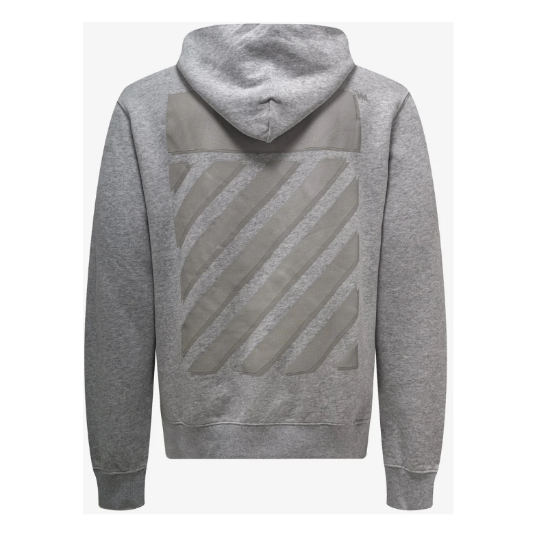 Off-White Diag Regular Hoddie Melange Grey