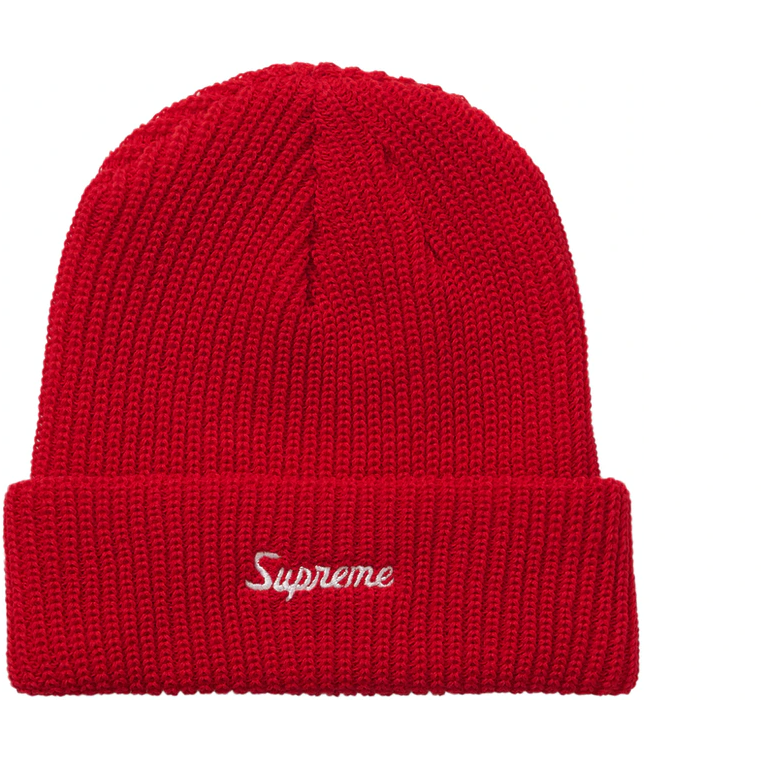 Supreme Loose Gauge Beanie (FW21) Bright Red