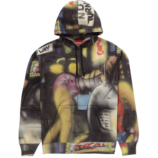 Supreme Lady Pink Hooded Sweatshirt Multicolor